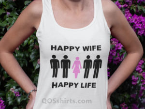 Happy Wife Happy Life Tank Top Model