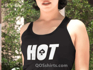 Hotwife Queen of Spades Tank Top Model