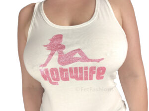 Hotwife Glitter Mudflap Girl Tank Top Model