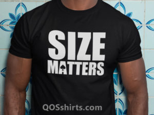 Size Matters Spade T-Shirt Model
