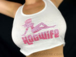 Hotwife Mudflap Girl Glitter Crop Top Model