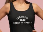 Certified Queen of Spades Tank Top Model