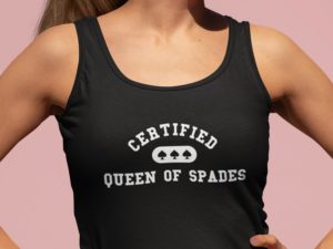 Certified Queen of Spades Tank Top Model