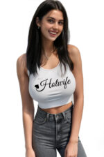 Hotwife Spade Tail Crop Top Model