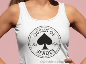 Queen of Spades Sneaker Logo Tank Top Model Qcom