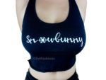 Snowbunny Flake Crop Top Model