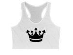 Subtle Crown Crop Top White - Main