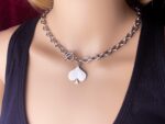Queen of Spades Jewelry Necklace Stainless Steel Toggle