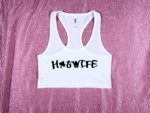 Hotwife Spade Graffiti Crop Top White