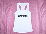 Hotwife Spade Graffiti Tank Top White