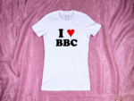 I Heart BBC Ladies Tee White