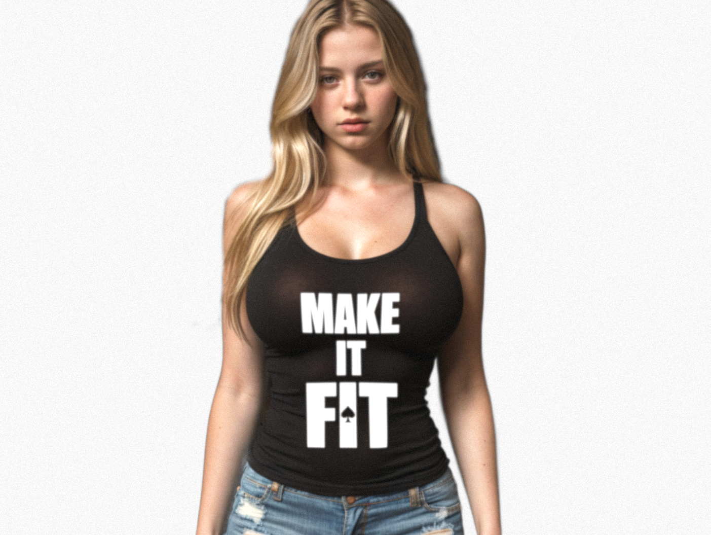 Make it Fit Spade Tank Top Model 3
