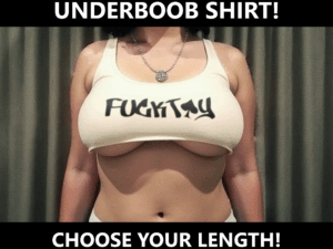 Fucktoy Spade Custom Length Crop Top