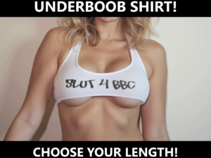 Slut 4 BBC Graffiti Custom Length Crop Top