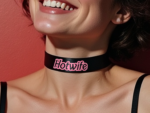 Hotwife Cutout Glitter Collar Model