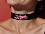 Hotwife Glitter Choker Collar