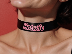 Hotwife Glitter Choker Collar