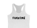 Fuck Toy Spade Tank Top White Closeup